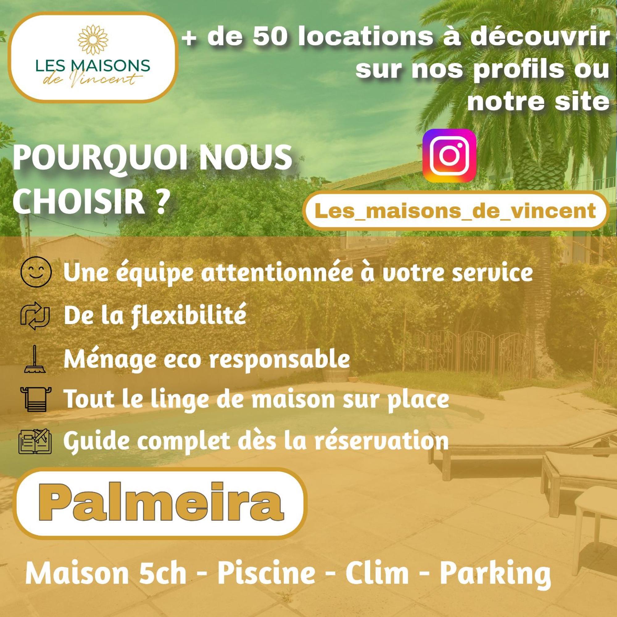 ארל Palmeira, Piscine - Parking - Clim מראה חיצוני תמונה